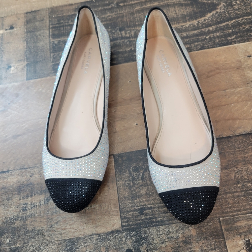 40 Carvela by Kurt Geiger Rhinstone Sparkle Flats